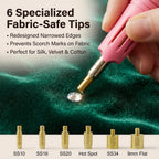 Worthofbest Hotfix Rhinestone Setter, Hot Fix Applicator Tool Bedazzler Kit with rhinestones, Kit, Hot Fixed Wand for Clothes Clothing Fabric Crafts, 5000 Pcs, AB Crystal, Clear, 3 Gems Sizes, Tips
