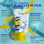Buy now Supergoop! PLAY Everyday Face Lotion SPF 50 - Lightweight, Non-Greasy Formula - Natural Finish - Fragrance Free - Water & Sweat Resistant - All Skin Types - 1.7 fl oz at indiglob india