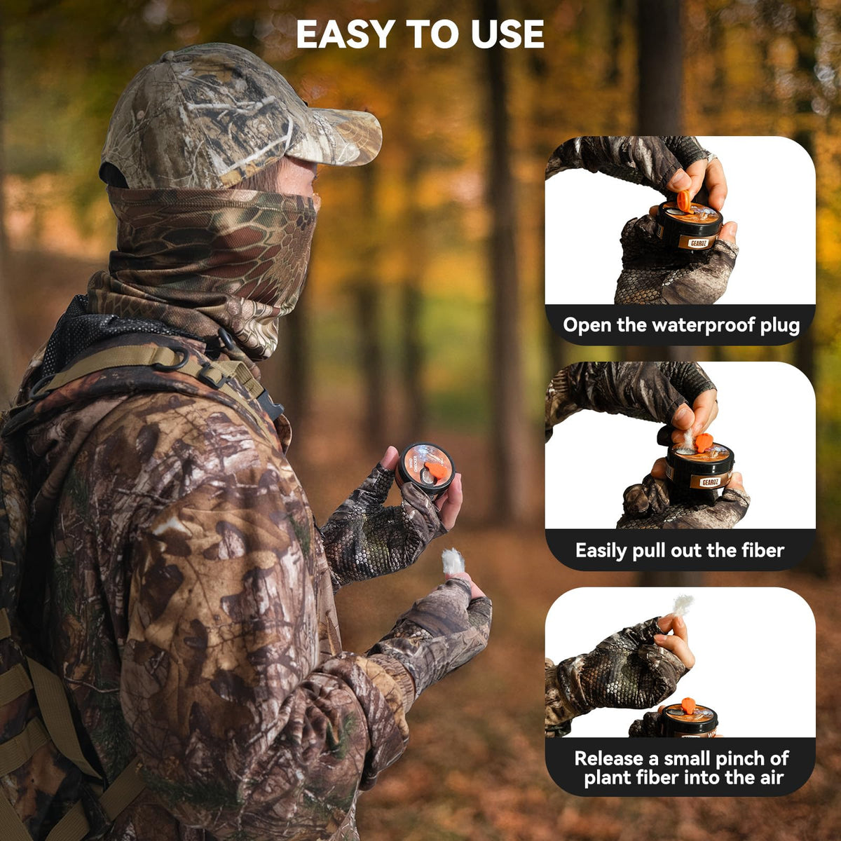 GearOZ Wind Direction Indicator Checkers Powder-Free Natural Fiber