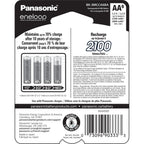 Eneloop Panasonic BK-3MCCA6BA AA 2100 Cycle Ni-MH Pre-Charged Rechargeable Batteries, 6-Battery Pack