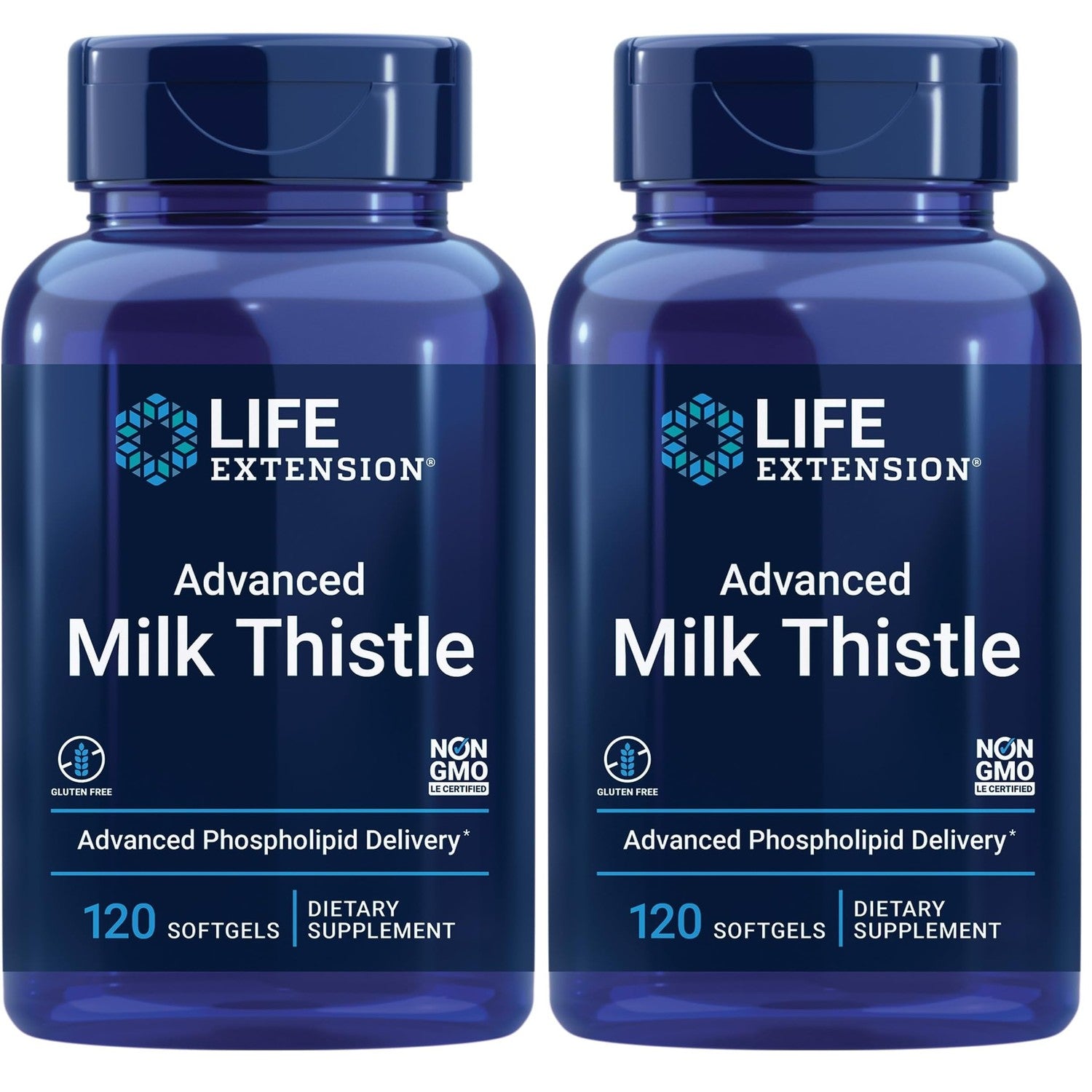 Life Extension Advanced Milk Thistle, Silymarin, 120 Softgels | Liver Health Supplement for Liver Health & Detox Support with Silymarin & Silybin, Bioavailable, Gluten Free & Non-GMO