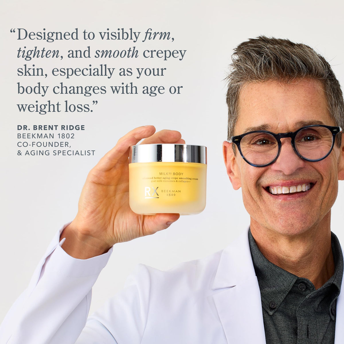 Beekman 1802 Milk RX Better Aging Body Crepe Smoothing Cream, 6 fl oz