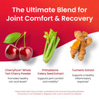 Nutriana Ultra High Strength Tart Cherry Extract Capsules with Turmeric & Celery Seed for Feet & Joint Support Uric Acid Flush Cleanse & Purge Pills, 60 Veggie Capsules Manufactured in USA