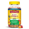 Nature Made Multivitamin + Omega-3, Multivitamin Gummies for Adults, 140 Ct | Adult Gummy Vitamins & Minerals, Multivitamin Gummies for Women and Men, Daily Nutritional Support, 70 Day Supply