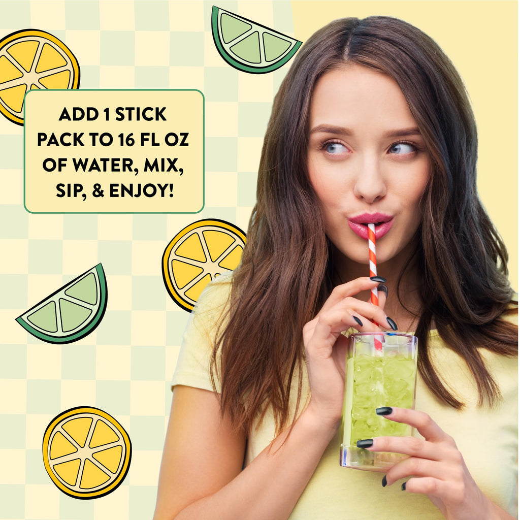 Legendairy Milk She's Thirsty Lemon Lime, No Sugar Added Electrolytes Powder Packets Coconut Water Mix for Women, Instant Hydration Packets, Immune Support, Pregnancy Safe, 18 Ct