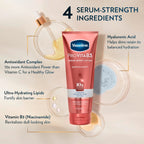 Vaseline Pro VitaB3 Serum Burst Body Lotion Supple & Soft 7.5oz | Body moisturizer for dull-looking skin with Vitamins C, E, Niacinamide, Hyaluronic Acid and Peptides for healthy glow