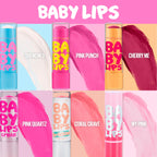 Buy now Maybelline New York Baby Lips Moisturizing Lip Balm 3-pack, Lip Care Essentials, 3 Shades at indiglob india