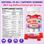 Saffron Gummies for Kids & Adults for Calm Mood, Focus & Daily Wellness