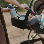 Silicone Stroller Organize, 40 oz Cup Holders, Waterproof & Easy-Clean, BPA-Free Caddy with Phone Pocket & Storage, Universal Anti-Slip Straps Fit UPPAbaby, Bugaboo, Nuna, Doona & Most Strollers