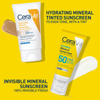CeraVe Invisible Mineral Sunscreen SPF 50, Face Sunscreen, Travel Size | Skin Care, Sunscreen For Sensitive Skin, Zinc Oxide, Titanium Dioxide, Vitamin E, Niacinamide, Ceramides, Oil Free