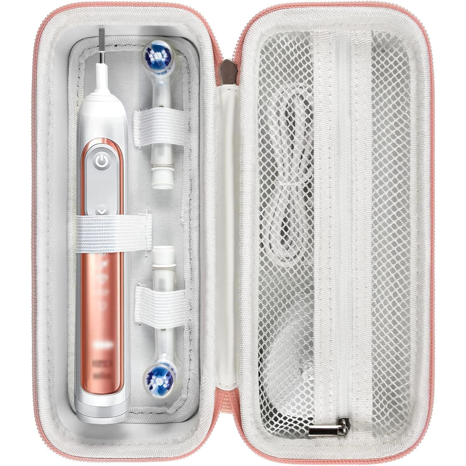 Buy now Toothbrush Travel Case Compatible with Oral-B Pro 1000, 2000, 3000, 3500, 1500/ for Philips Sonicare ProtectiveClean 4100 5100 Electric Toothbrush with Mesh Pocket for Accessories - Black (Bag Only) 1 Count (Pack of 1) Gold at indiglob india