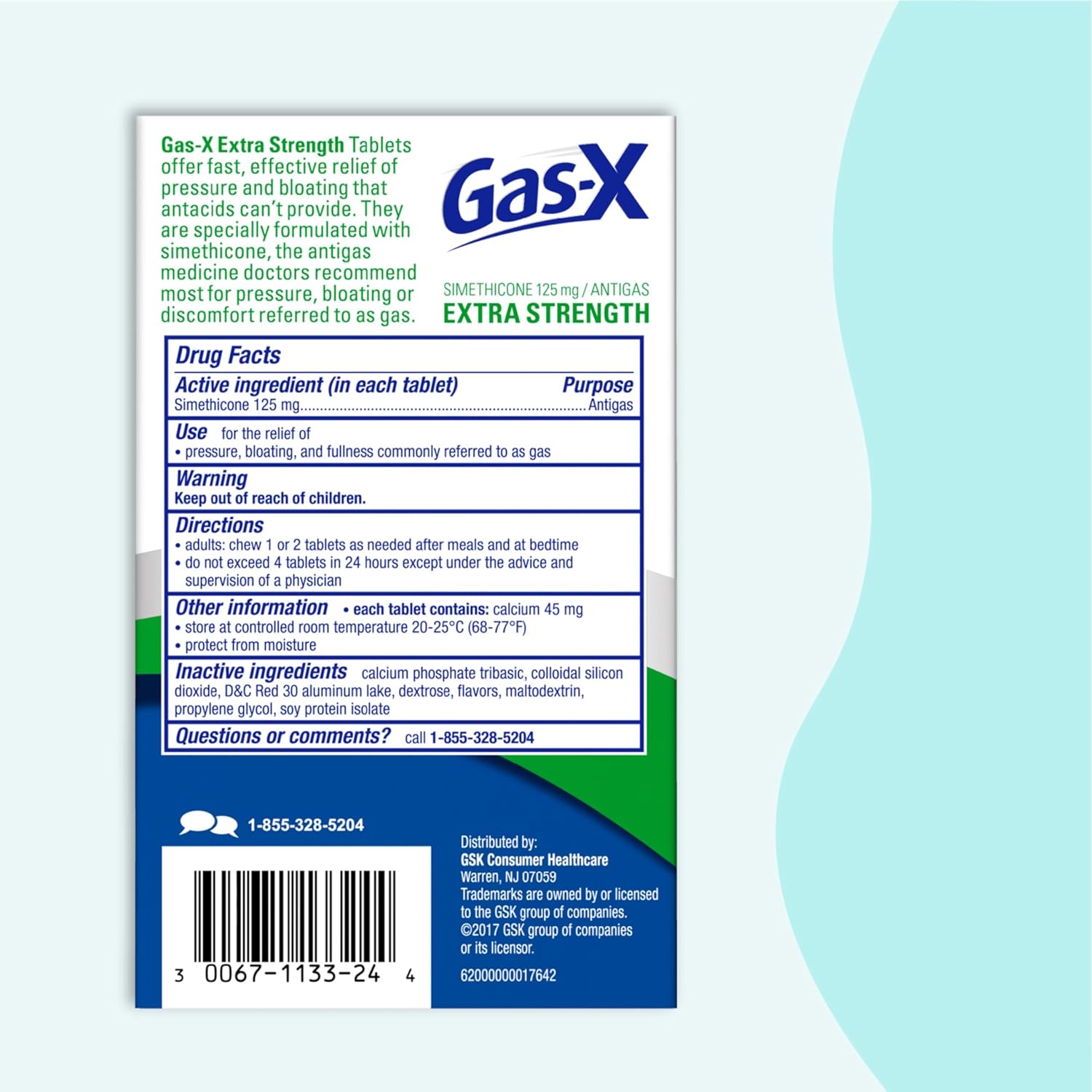 Buy now Gas-X Extra Strength Gas Relief Softgels with Simethicone 125 mg for Bloating Relief - 72 Count at indiglob india