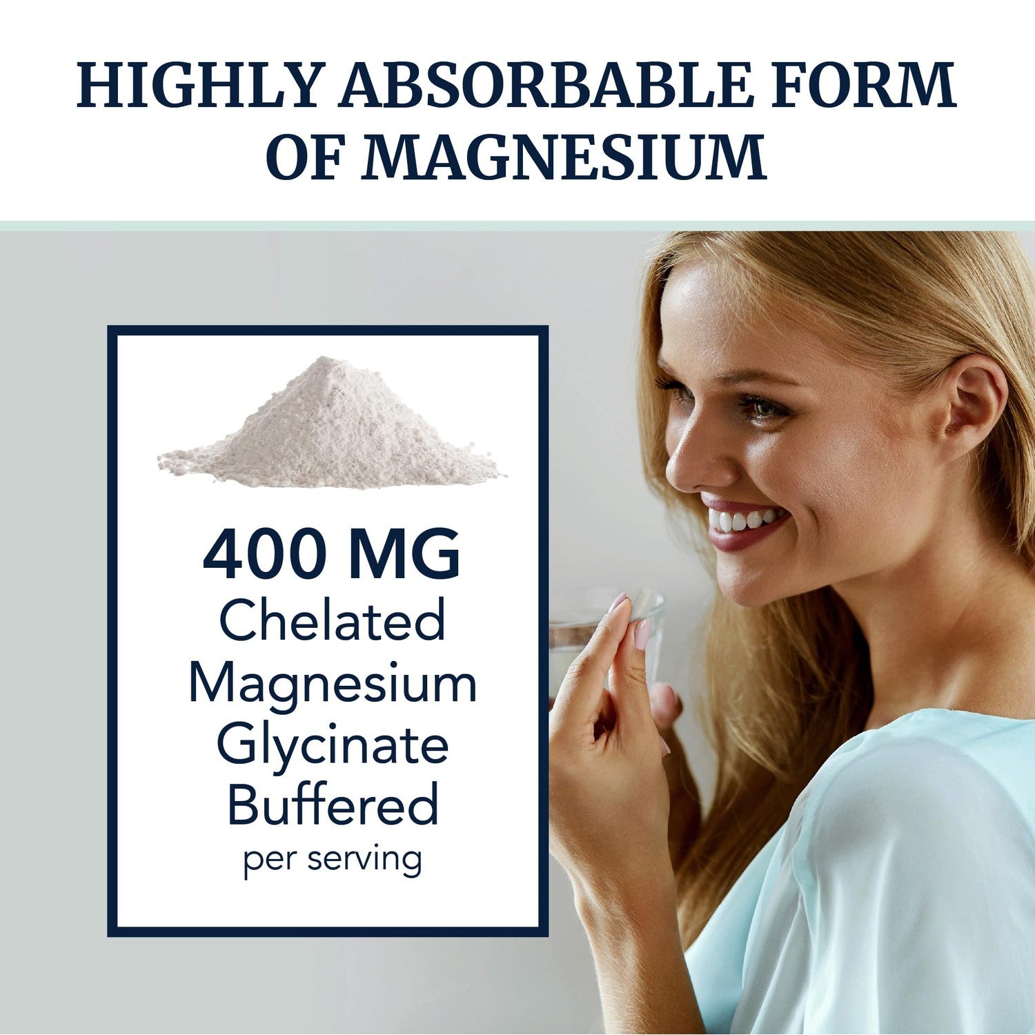 Magnesium Glycinate 400mg, High Absorption, Sleep, Calm & Muscle Support | Muscle Relaxation Heart Bone & Nerve Support for Women & Men, Chelated Magnesium Glycinate Supplement, Non-GMO, 120 Capsules
