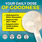 Viva Naturals Collagen Peptides Powder - Grass-Fed Hydrolyzed Bovine, Type I & III - 19 g Protein, Unflavored, Easy Dissolving - Joint, Skin, Hair & Nail Support - Paleo, Keto, Non-GMO - 1lb