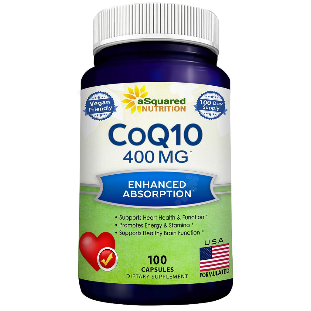CoQ10 400mg - 200 Capsules - Co Q 10 Supplement - Coenzyme Q10 Pills - CQ10 | Max Strength CoQ 10 - High Absorption Ubiquinone Powder - CO Q-10 Enzyme Vitamin Alternative to Softgels & Gummies