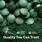 Micro Ingredients Organic Spirulina Chlorella Mini Tablets, 2,500 Tablets (8 Month Supply) | 50/50 Algae Blend | No Fillers, Non-GMO