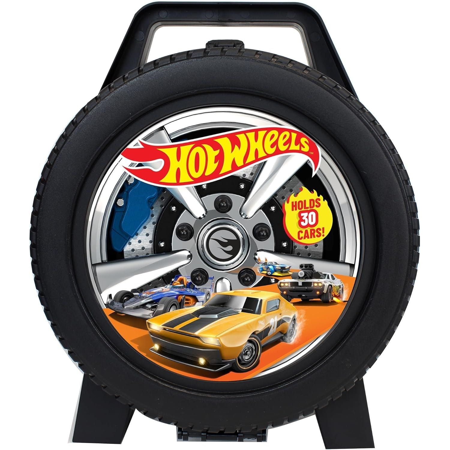 Buy now Hot Wheels 100-Car Storage Case – Large Capacity Organizer for 1:64 Die-Cast Vehicles with Handle and Latch, Durable Portable Carrying Case for Kids, Travel, and Toy Car Collectors Special Edition 30 Car case at indiglob india