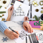 PANDAFLY Calligraphy Pens for Writing, 10 Size, Hand Lettering Pens