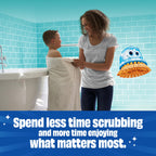 Scrubbing Bubbles Easy Clean Quick Eraser, Multipurpose Durable Bathroom Cleaner Sponge for Shower and Tub Tiles, Sinks, Faucets, Counters, Toilets, Glass Doors & More, 4-Count
