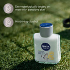 NIVEA MEN Sensitive Post Shave Balm, Alcohol Free, Multipack, 3 x 3.3 FL OZ | Alcohol Free After Shave Balm for Men with Sensitive Skin, VitaminPro Complex, Soothes Shave Irritation, Fast Absorbing