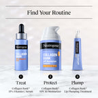 Neutrogena Collagen Bank 15%, Vitamin C Face Serum, 0.5 fl. oz | Fragrance-Free, for Anti-Aging Face and Neck, Collagen Essence, Micro-Peptides, Improves Uneven Tone, Plumps Skin