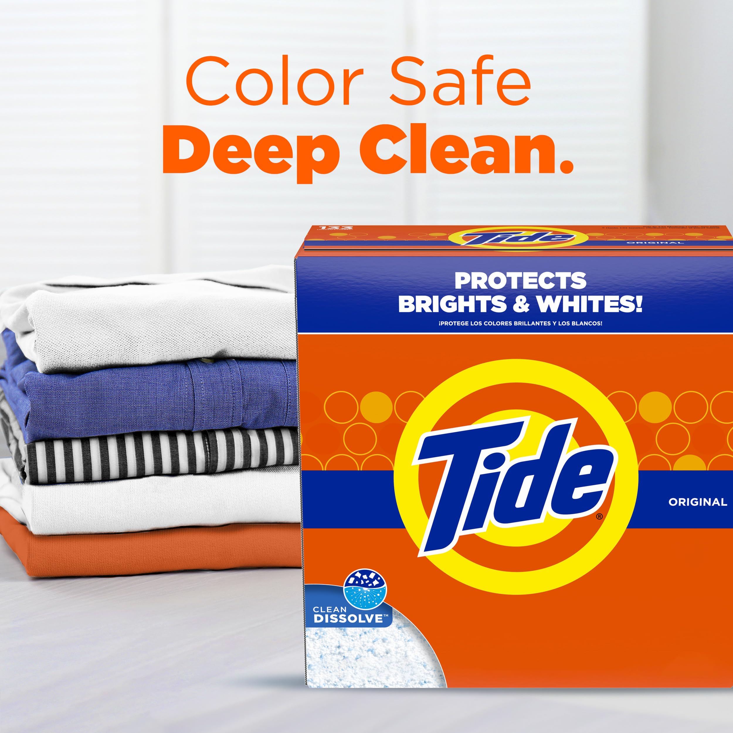 Buy now Tide Powder Laundry Detergent, Original Scent, 75 Loads, 85 oz at indiglob india