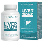 PUREHEALTH RESEARCH Liver Health – Liver Cleanse Detox & Repair Supplement | Liver Support with Milk Thistle, Turmeric Powder, Dandelion, Artichoke, Beet Root, Ginger, L Cysteine HCL - 60 Capsules