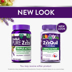 ZzzQuil PURE Zzzs Triple Action, Melatonin Gummies, Melatonin 6mg, 3X Melatonin, Sleep Aid with Ashwagandha, Calm Mood, Antioxidant Action, Sleep Aids for Adults, 60 Sleep Gummies