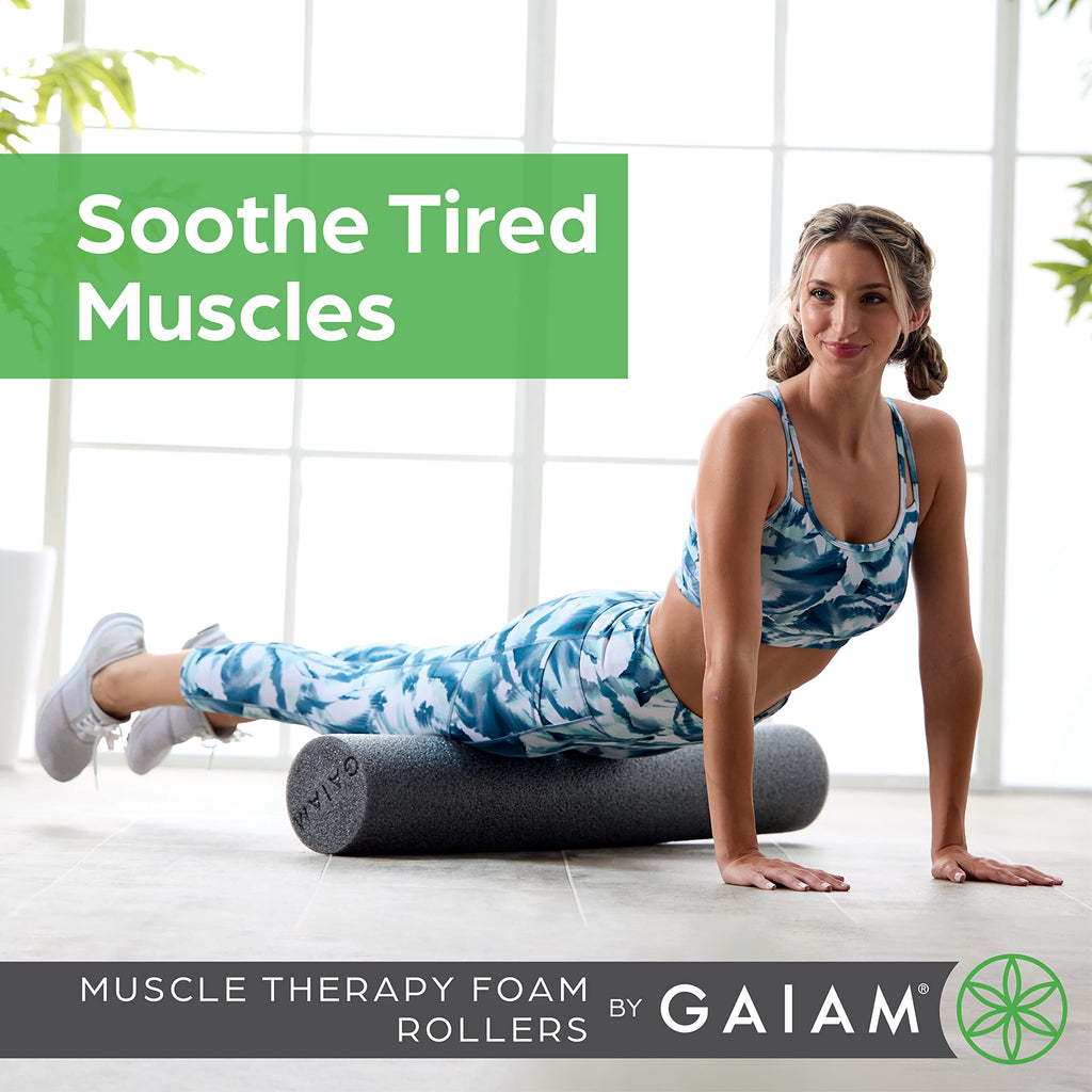 Gaiam Restore Foam Roller, Muscle Recovery, 36" Long