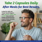 1 Body Thyroid Support for Women & Men, Iodine & Selenium Supplement | Supports healthy thyroid function, energy production, metabolism & daily wellness with essential nutrients.