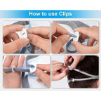 Buy now 3 Pack Headgear Compatible with P10 Nasal Pillow Mask Straps Included 3 Super Elastic Straps and 6 Adjustment Clips(Grey) at indiglob india