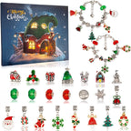 Buy now Christmas Advent Calendar Bracelets 2025 for Girls 24 Days Xmas Countdown Calendar DIY Jewelry Making Kit Gift 22 Charm Beads 2 Bracelets for Kids Teens Women 1pc Christmas Bracelet at indiglob india