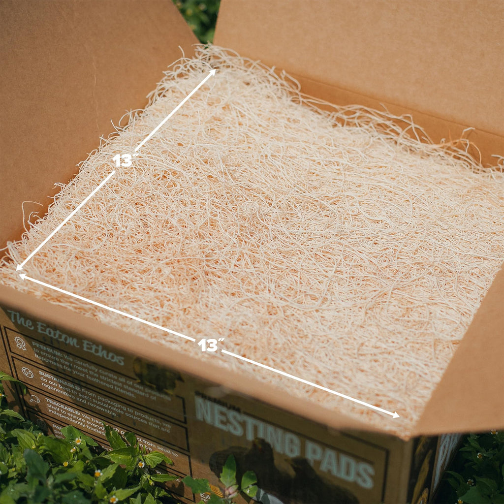 Eaton Pet and Pasture 10 Pack Nesting Pads for Laying Hens, 13 x 13 Inch
