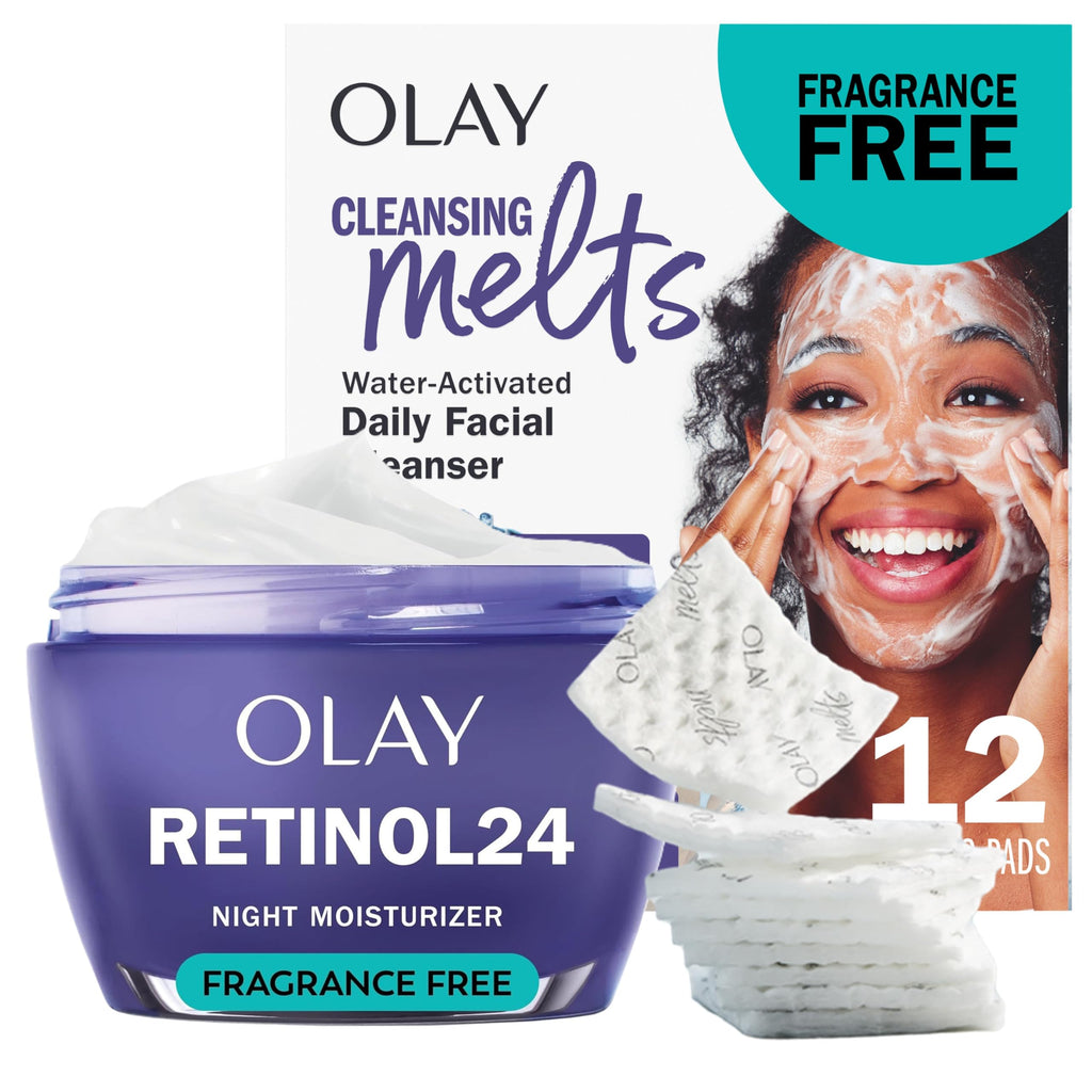 Buy now Olay Retinol Night Cream for Women, Anti-Aging Face Moisturizer, Fragrance-Free, Non Greasy - Anti-Wrinkle, Smooth Fine Lines, Hydrating Skin Care - Triple Collagen Cream, Peptide, Niacinamide, 1.7oz at indiglob india