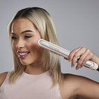 Remington Shine Therapy 1 Inch Hair Straightener, Argan Oil & Keratin | Keratin ceramic plates deliver smooth results; this flat iron reduces frizz for ideal hair styling.