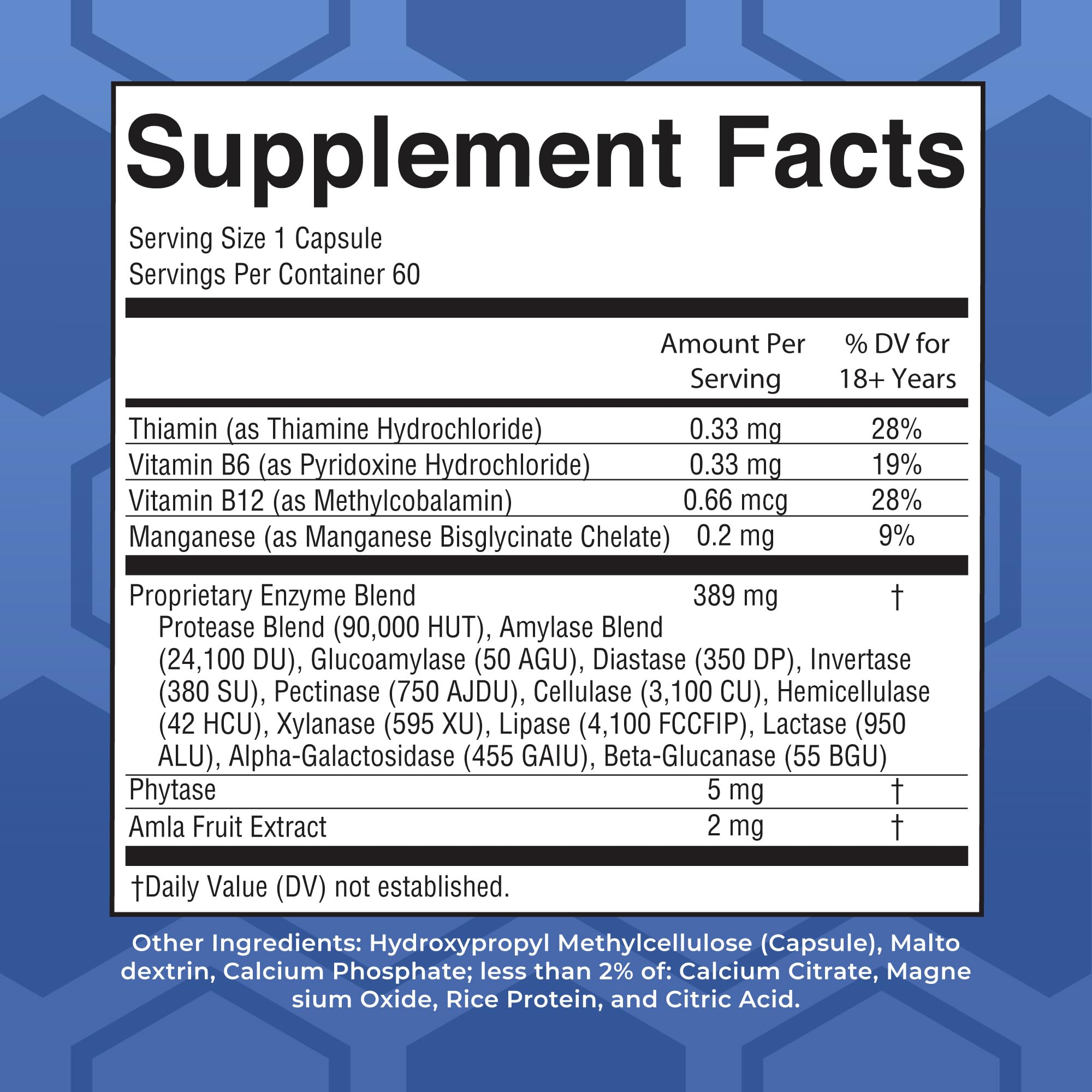 MARYRUTH'S Ultra Digestive Enzymes, Gut Health Supplement, 60 Count, Lipase | Gut Health Supplement, Digestion & Immune Support, Occasional Gas & Bloating Relief, 12+ Enzymes