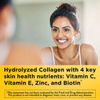 Nature Made Collagen Gummies with Vitamin C and Zinc, 60 Gummies | Hydrolyzed Collagen Peptides for Women and Men, Healthy Skin Support Supplement with Biotin, Lemon Flavor, 60 Day Supply