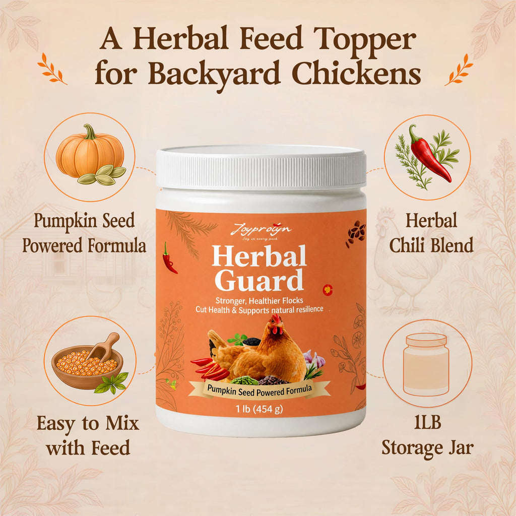 1 lb Chicken Dewormer Powder Chili Mix with Flock Care & Armor Support, Natural Poultry Supplement for Chickens, Chicken Wormer Feed Additive with Chili Pepper & Herb, for Laying Hens & Duck