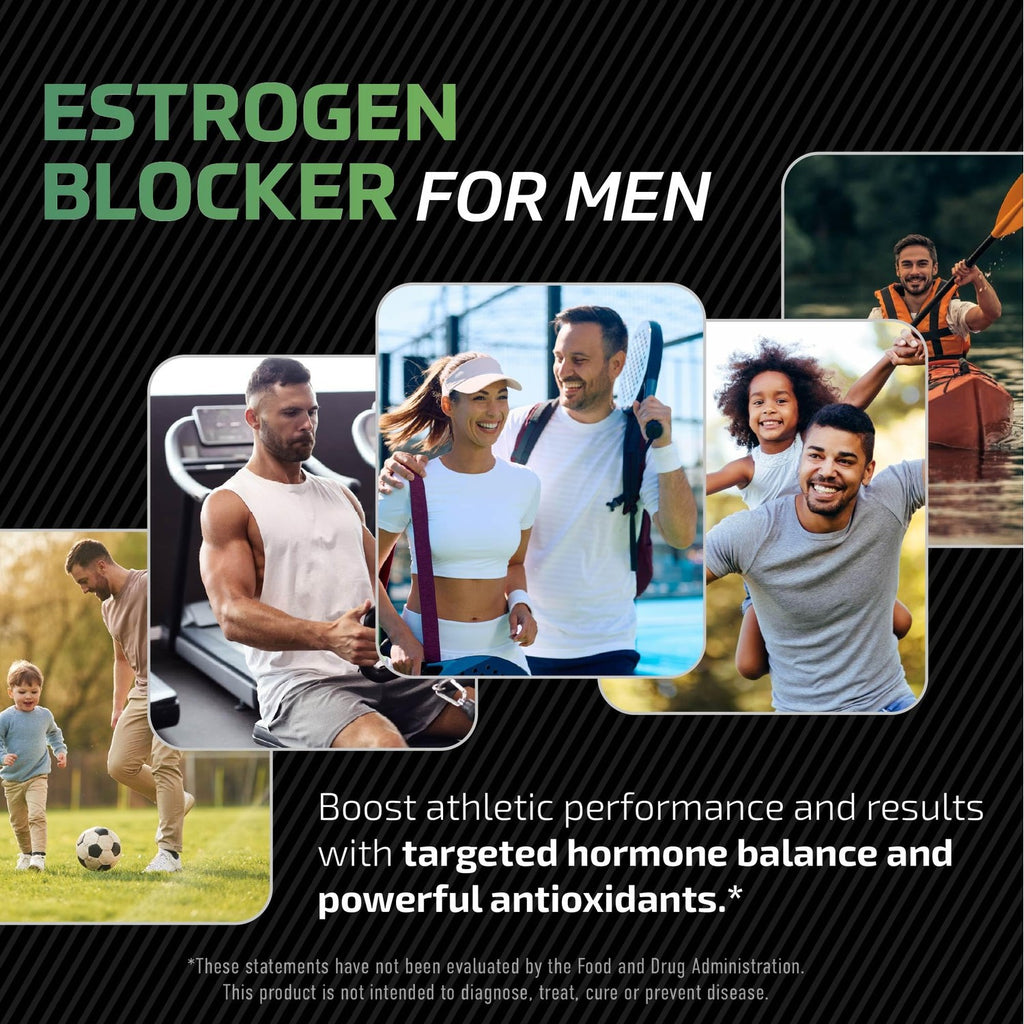 DIM Supplement for Men 300mg, Estrogen Blocker & Aromatase Inhibitor, 60 Ct | Extra Strength Men’s Hormone Balance & Fitness Booster, Diindolylmethane Plus CDG & Broccoli Floret, Gluten-Free, 60 Capsules