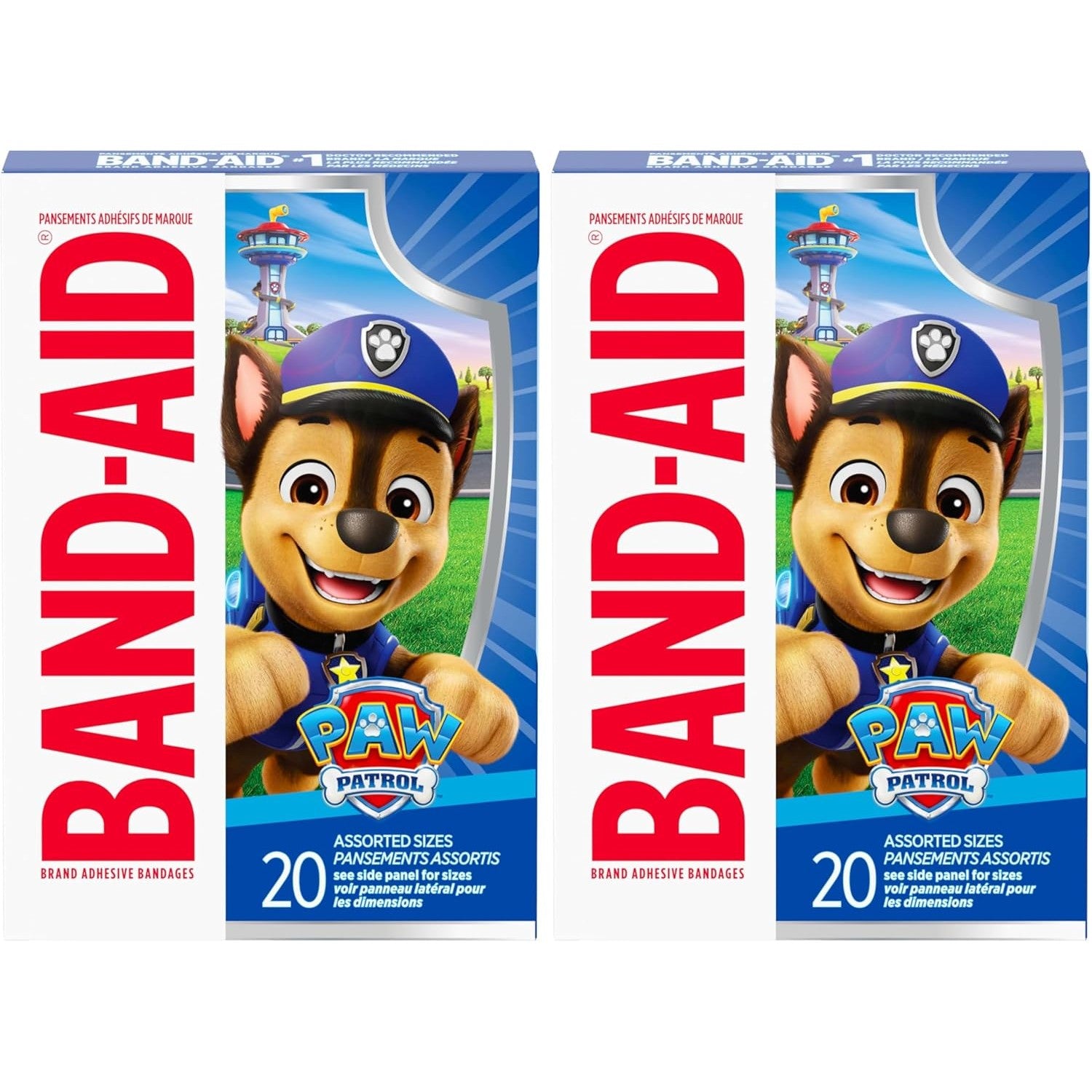 Buy now Band-Aid Brand Sterile Adhesive Individually Wrapped Bandages for Kids Featuring Nickelodeon Paw Patrol Characters, First Aid & Wound Care of Minor Cuts & Scrapes, Assorted Sizes 20 ct 20 Count (Pack of 2) PAW Patrol at indiglob india