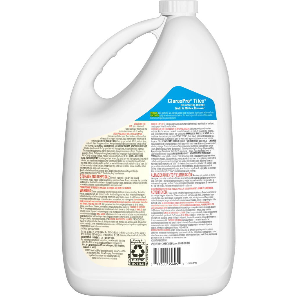 Buy now CloroxPro Tilex Disinfecting Instant Mold and Mildew Remover Refill, 128 Ounces Each (Pack of 4) (35605) Package May Vary at indiglob india