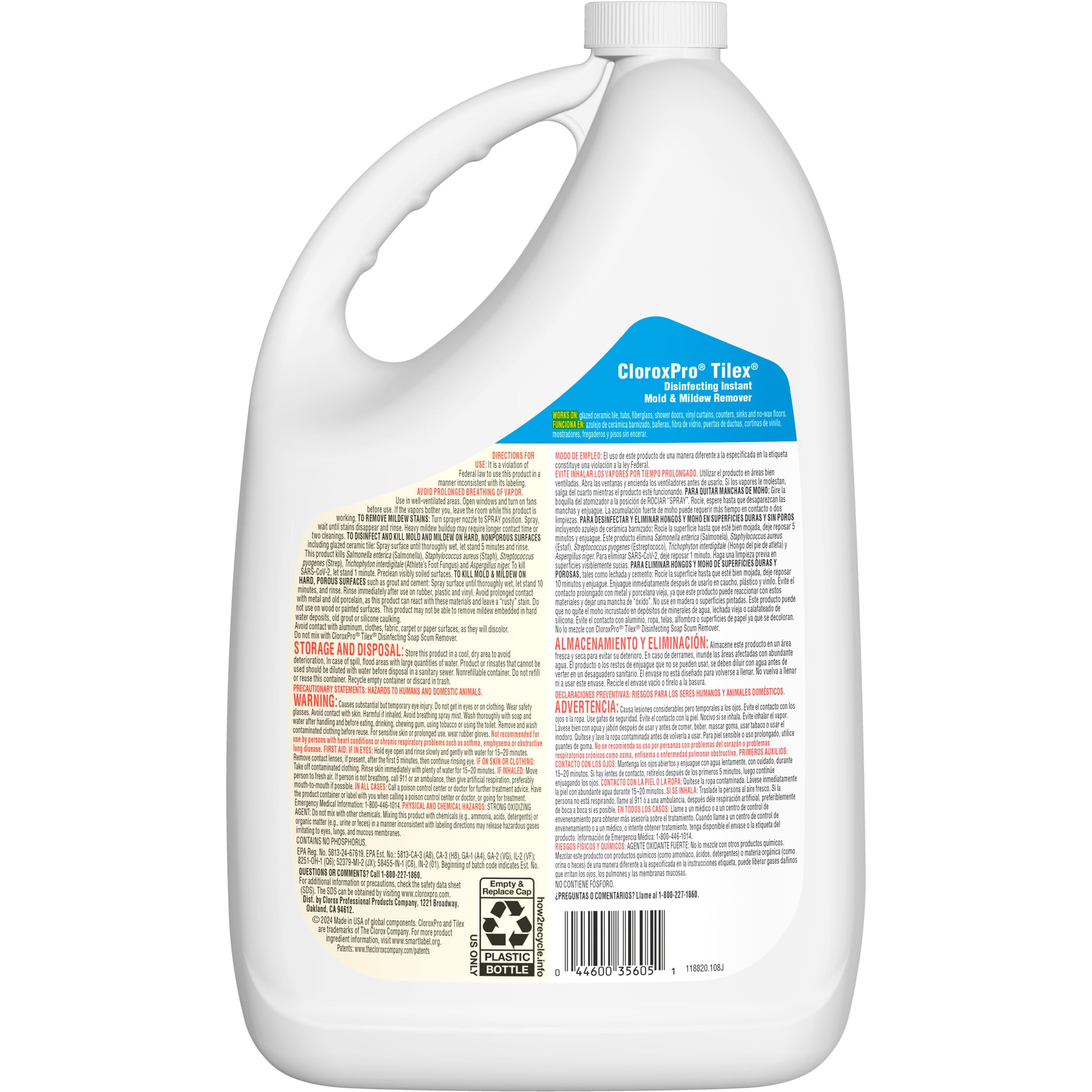 Buy now CloroxPro Tilex Disinfecting Instant Mold and Mildew Remover Refill, 128 Ounces Each (Pack of 4) (35605) Package May Vary at indiglob india