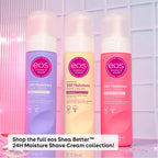 eos Shea Better Shave Cream- Pomegranate Raspberry, Shea Butter, Aloe Vera, 24H Moisturizing Shaving Cream for Women, 7 fl oz, 2-Pack