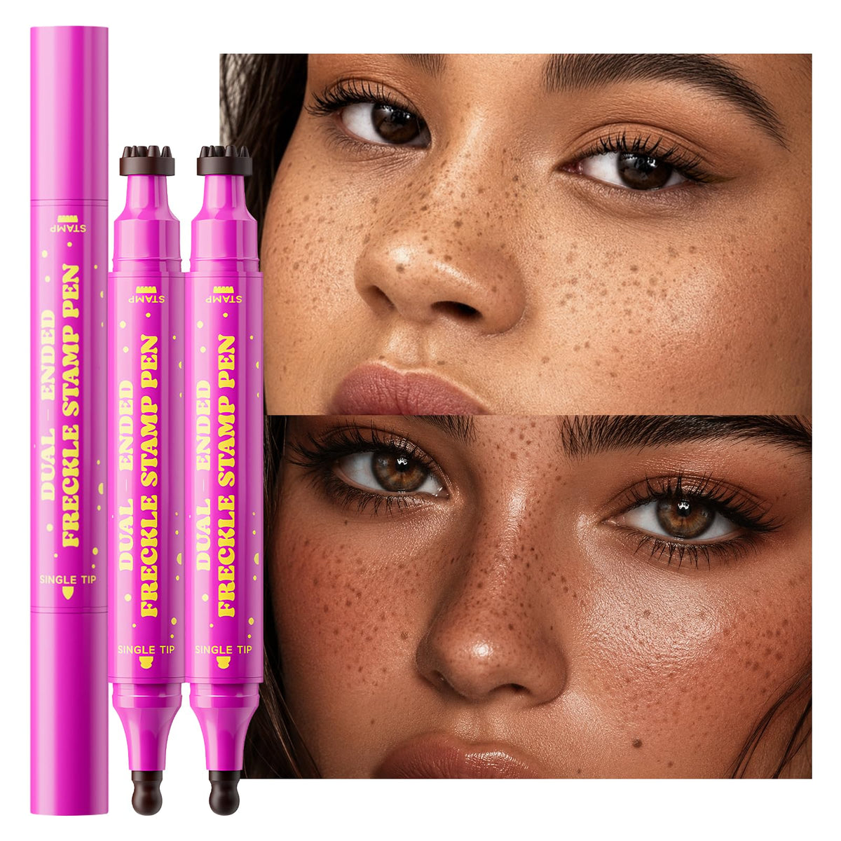 Enhance your beauty with our dual-ended freckle stamp pen. Available online for easy ordering in India!