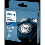 Philips Norelco Genuine Replacement Heads, 3 Count | 45 Self Sharpening SteelPrecision blades, Compatible with Series 5000 & 7000, SH71/52