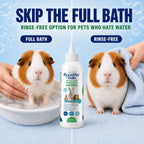 Natural Oatmeal & Aloe Vera Small Pets Shampoo for Guinea Pig, Bunny, Ferret & Rabbit Shampoo - Hypoallergenic for Sensitive Skin. 8 fl. oz. (Unscented)