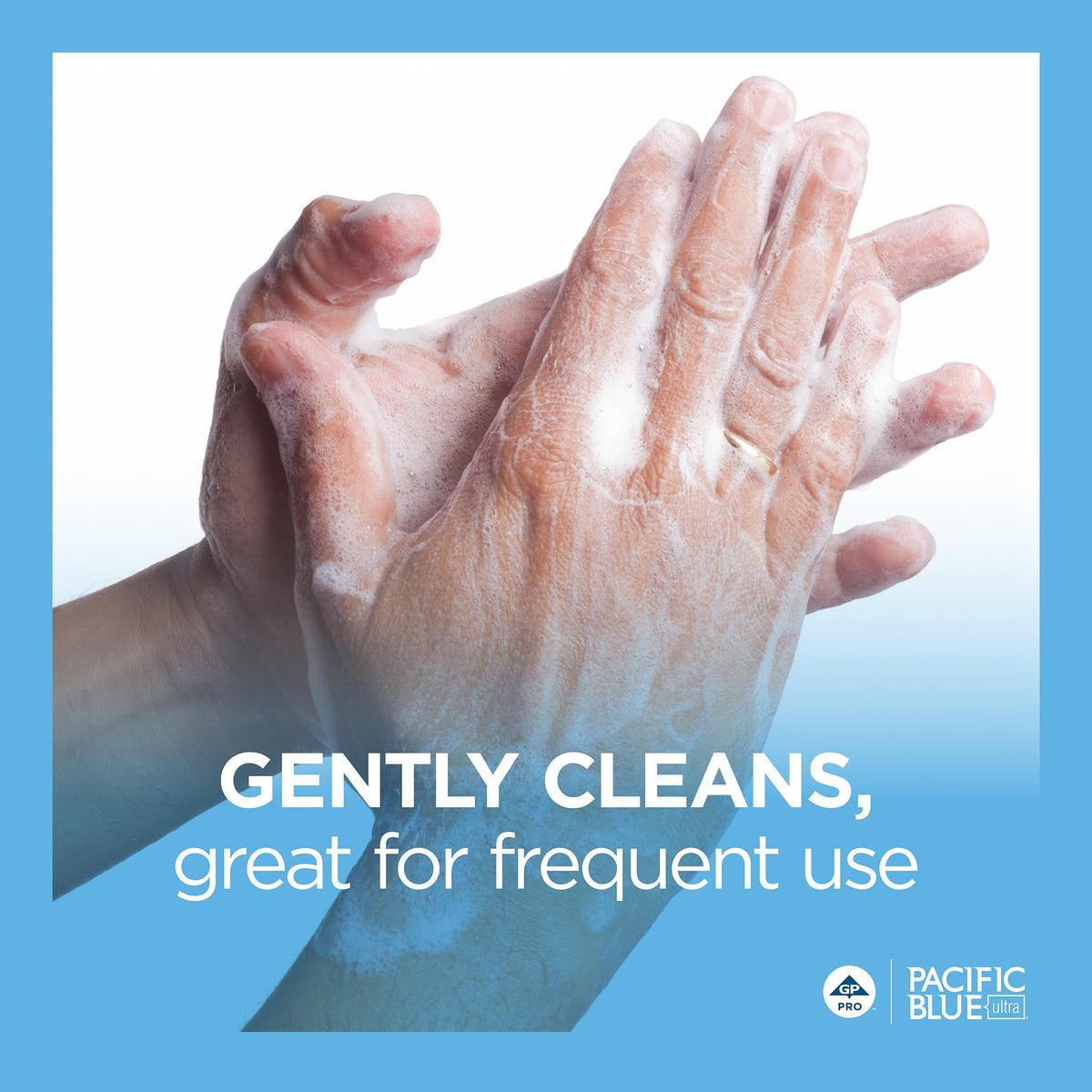 Pacific Blue Ultra Gentle Foam Hand Soap Refill (43714), Compatible Only With Pacific Blue Ultra Manual Dispenser, Dye and Fragrance-Free, 40.5 FL OZ, 4 Refills Per Case