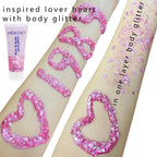 Buy now MEICOLY Pink and Clear White Face Body Glitter Set,Pink Face Glitter Gel,Singer Concerts Festival Rave Accessories,Glitter Face Paint for Women Kids,Mermaid Glitter Makeup,Body Glitter for Women at indiglob india