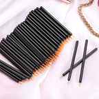 Buy now KINGMAS 100 Pack Eyeliner Brush, Disposable Ultra-fine Point Eyeliner Applicator Cosmetic Eye Wands Eye Liner Makeup Tool at indiglob india