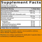 Bronson Glucosamine Chondroitin Turmeric & MSM Joint Support, 60 Capsules | Standardized Boswellia, Shellfish-Free Glucosamine, Mobility & Comfort Support, Non-GMO, Gluten-Free & Soy-Free